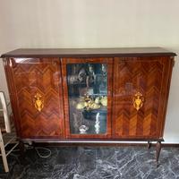 Credenza con vetrina anni 50/60 stile vintage.