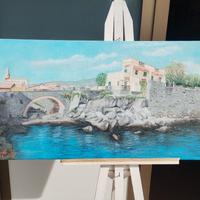 quadro pozzillo acireale (dipinto ad olio)