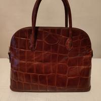 Borsa vintage pelle vitello Cocco-print