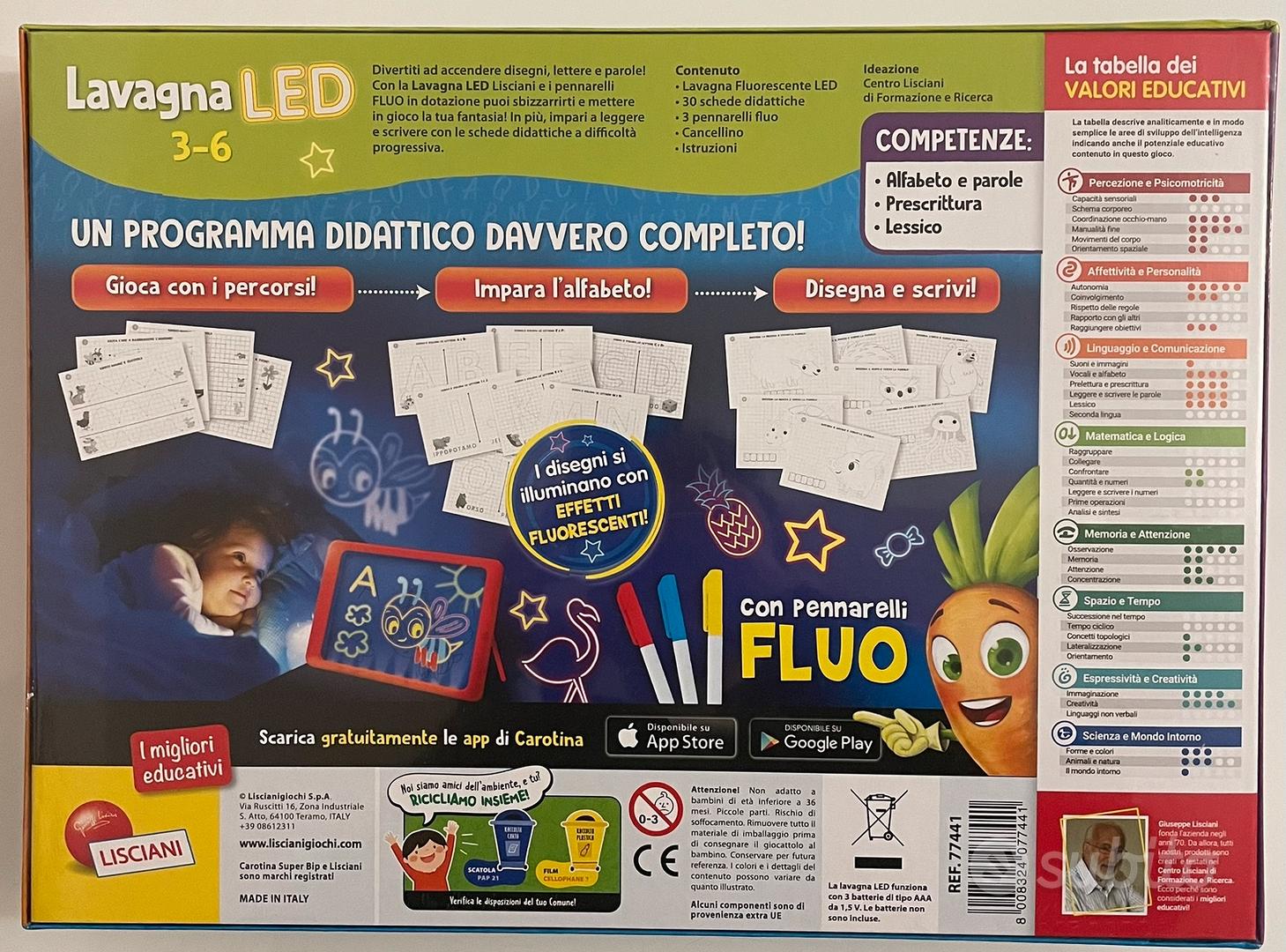 CAROTINA LAVAGNA LED - Liscianigiochi