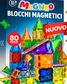 Blocchi Magnetici 80 Pezzi – Costruzioni Magnetich