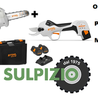 POTATORE E FORBICE STIHL CON KIT BATTERIA