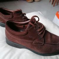 Scarpe Geox Uomo in Camoscio Marrone -Traspiranti