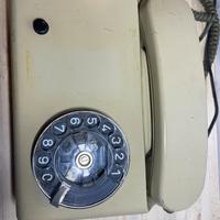 DeTeWe - Telefono fisso con giradischi e cavo