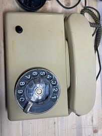 DeTeWe - Telefono fisso con giradischi e cavo