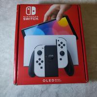 NINTENDO SWITCH OLED BIANCA + SCATOLA E ACCESSORI
