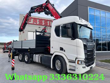 SCANIA R580 EURO 6 CON GRU FASSI 345 NUOVADI FABBR