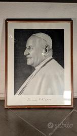 fotografia stampa di papa Giovanni 23 esimo  firma