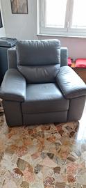 Poltrona in pelle