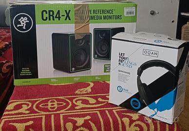 casse Cr4 - x e cuffie oquan con cavo .