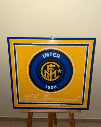 F.C. INTERNAZIONALE QUADRO LOGO IN TESSUTO