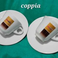 Molinari tazzine espresso serie vintage oro sfumat