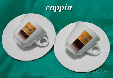 Molinari tazzine espresso serie vintage oro sfumat