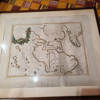 Mappa antica 1778 America del Nord e Groenlandia,