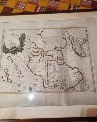 Mappa antica 1778 America del Nord e Groenlandia,