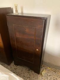 Mobiletto credenza legno scarpiera comodino 53x95