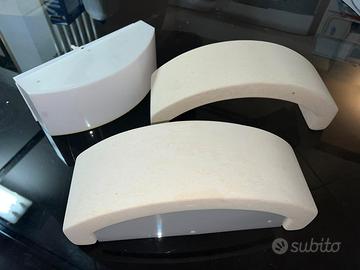 coppia di lampade in pietra leccese 