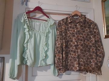 Nr. 2 camicie (1 Bonprix) tg. 48 e  M (€ 6/ € 3)