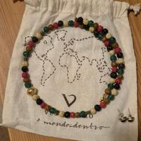 Parure collana orecchini pietra vestopazzo