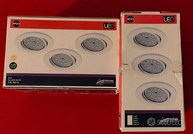 FARETTI LED  GU10  ORIENTABILI DA INCASSO (2 set)