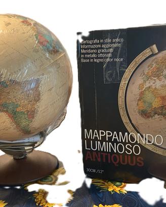 Mappamondo Luminoso "Antiquus" Tecnodidattica 30cm