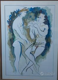 Augusto Murer - Fauni  litografia firmata numerata