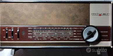 Radio valvolare mivar mod. samar vintage 1966