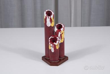 Piccolo vaso modernista anni '70 in ceramica