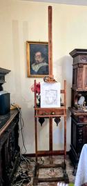 Cavalletto in legno per pittura