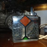 lampada a cubo di cristao peill e putzler
