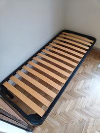 Struttura letto singolo 80x190 cm, doghe in legno