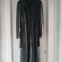 Tranch Donna in pelle lungo