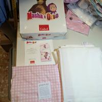 completo lenzuola masha e orso per neonati