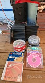 Lotto DVD vergini + custodie