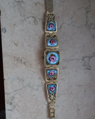 orologio con smalti XX secolo