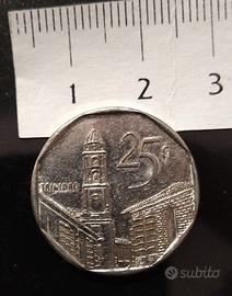 CUBA 25 Centavos 2001 (Peso Convertible)