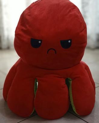 Peluches polipo gigante doppia faccia.