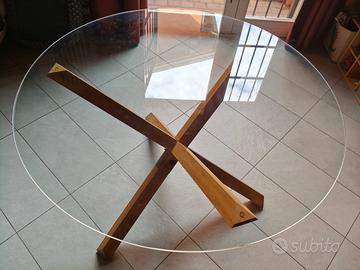 tavolo tondo in vetro JYSK 120 cm