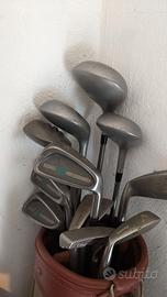 Mazze da golf, palline, sacche e carrelli