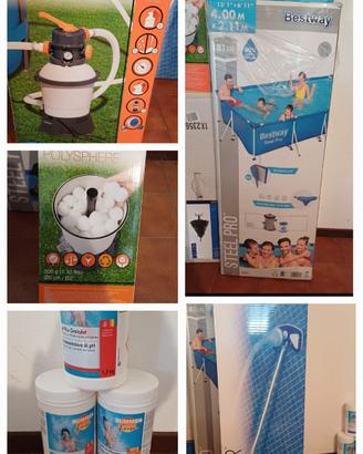 Piscina Bestway 400x200 completa di accessori