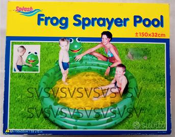 Piscina "rana spruzza-acqua" NUOVA x bimbi felici!