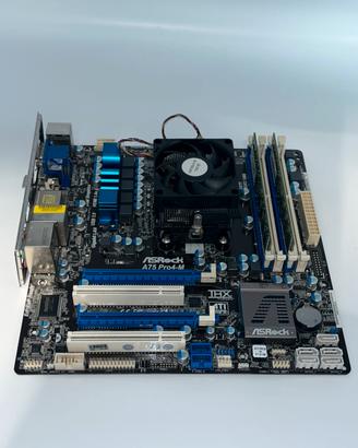 Blocco scheda madre ASRock A75 Pro4-M FM1 8 GB RAM
