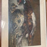 Quadro Augusto Alvini, I Fagiani 1964