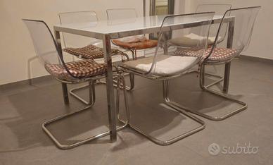 Tavolo vetro + 6 sedie