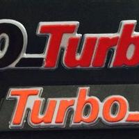 scritta posteriore e anteriore Fiat uno turbo i.e.