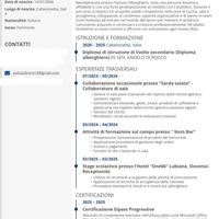 Addetta alle pulizie, creazione di locandine