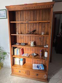 Libreria legno antico