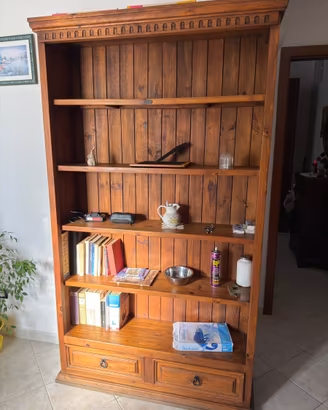 Libreria legno antico