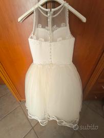 vestito cerimonia bambina 7/8 anni