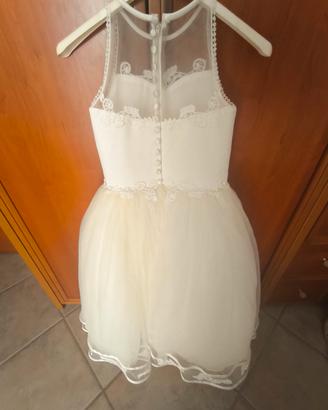 vestito cerimonia bambina 7/8 anni